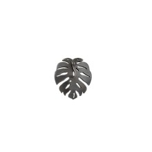 Grafitowy pin monstera dziurawa z kolekcji Plantis