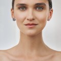 Asymetryczne kolczyki na sztyft z kolorowymi kryształami z kolekcji Holos HOK28-2 ORSKA