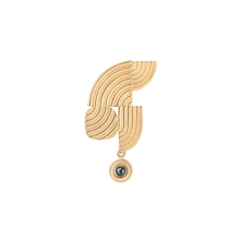 Oryginalny pin z niebieskim kryształem z kolekcji Holos
