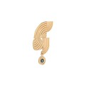 Złoty pin z niebieskim kryształem z kolekcji Holos HOB16-1 ORSKA