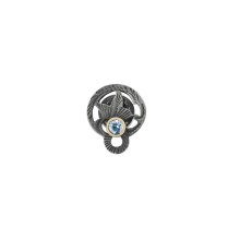 Koronkowy pin z kwiatowym ornamentem z kolekcji Maroko