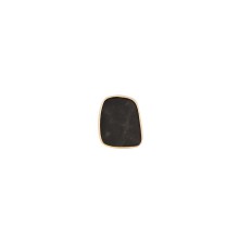 Czarny pin z ceramiką z kolekcji Monumental