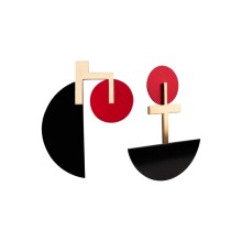 Geometryczne, kolorowe kolczyki z kolekcji Tache