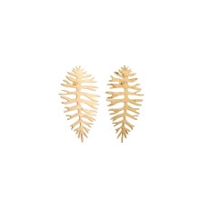Artystyczne kolczyki paprocie z kolekcji Plantis