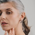 Srebrne kolczyki z onyksem kolekcji Gelato w stylu boho GEK32-2 ORSKA