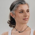 Krótki naszyjnik z hematytami z kolekcji Bery BEN48-7 ORSKA