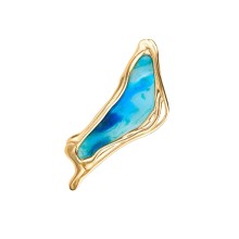 Limitowany pin cegiełka dla fundacji forScience z arktycznym kamieniem z kolekcji New Stone