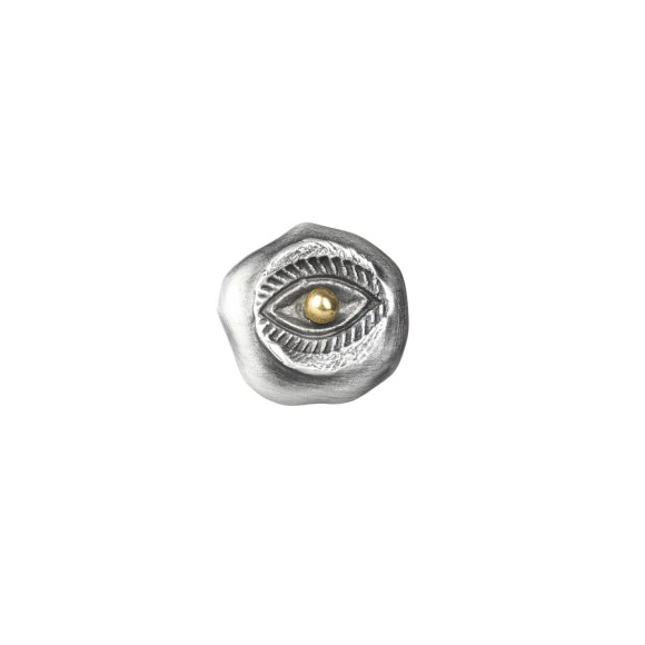 Srebrny pin z symbolem oka z kolekcji Semios