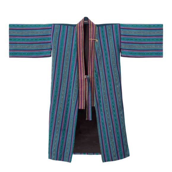 Limitowane, niebieskie kimono MAXI z kolekcji Guatemala