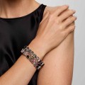 Szeroka, elegancka bransoletka z kolorowych turmalinów z kolekcji Aurora - ORSKA biżuteria