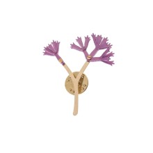 Pin kwiat różowy z kolekcji Plantis