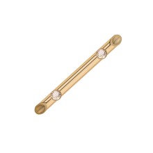 Pin do butonierki z dwoma kryształami