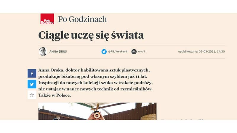 Anna Orska dla Pulsu Biznesu