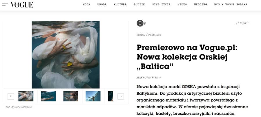 Przedpremiera kolekcji Baltica na vogue.pl