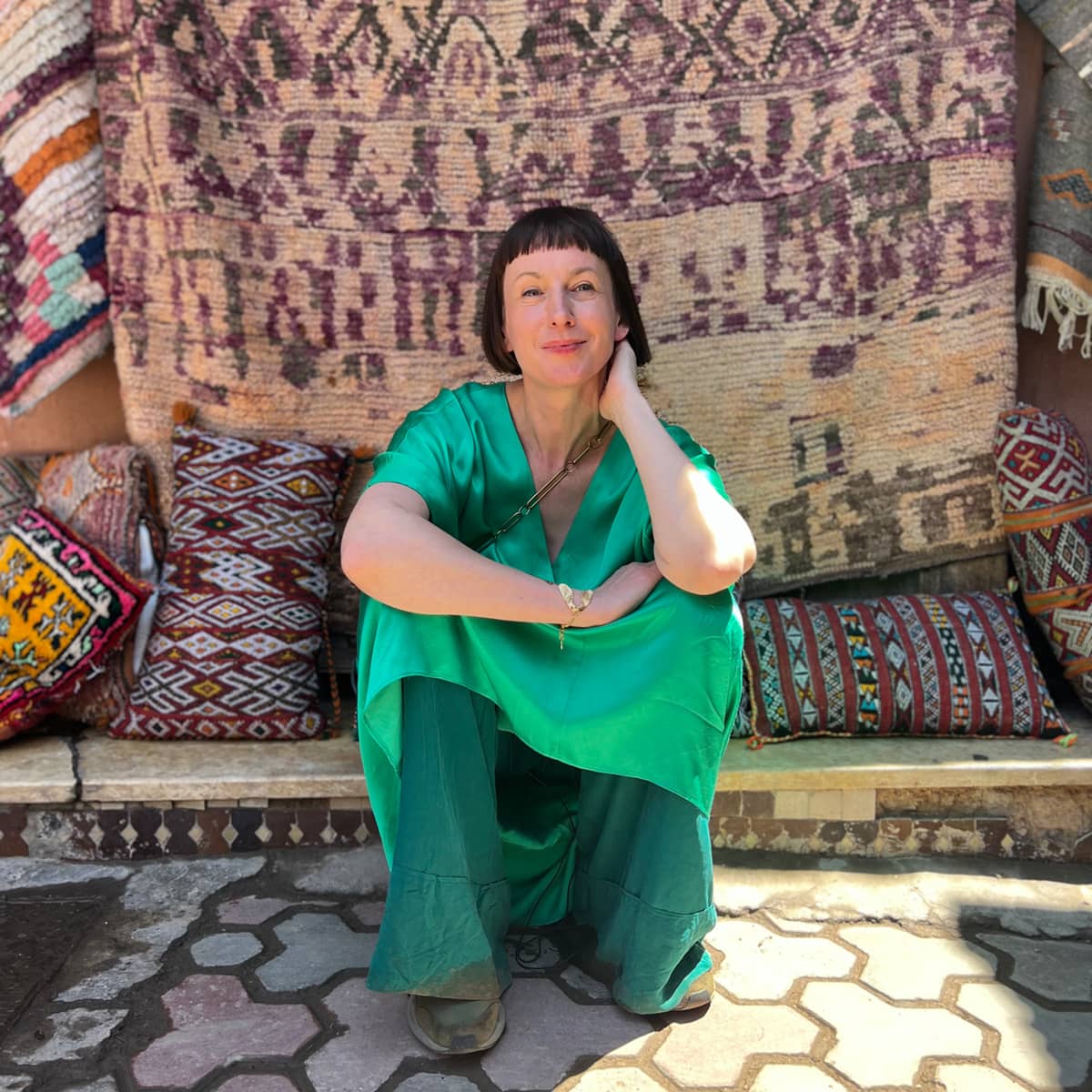 Warsztaty świata - ORSKA biżuteria w Maroku- projektantka Anna Orska odwiedza tkaczki i farbiarzy w Marrakeszu