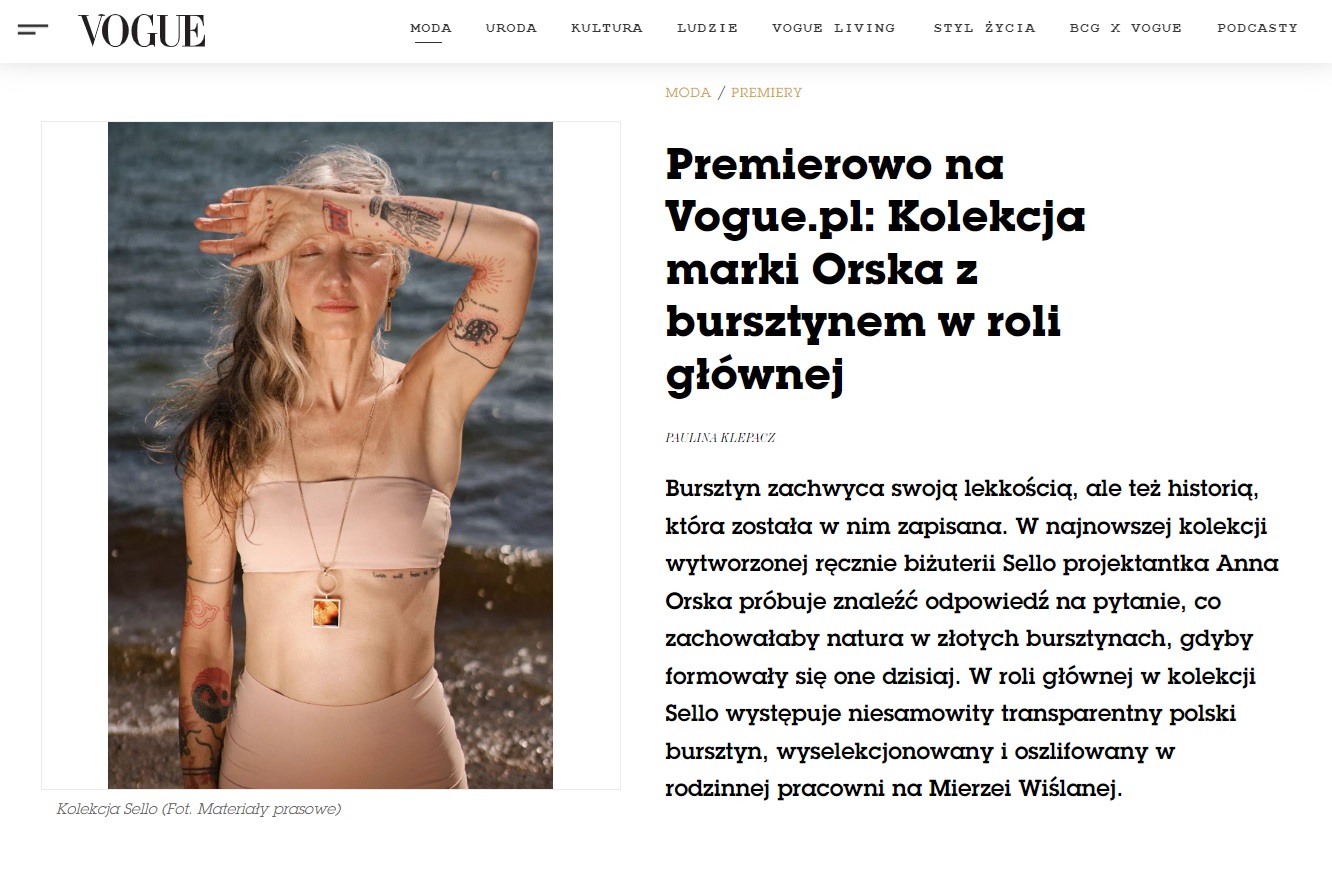 Premiera kolekcji Sello na Vogue.pl