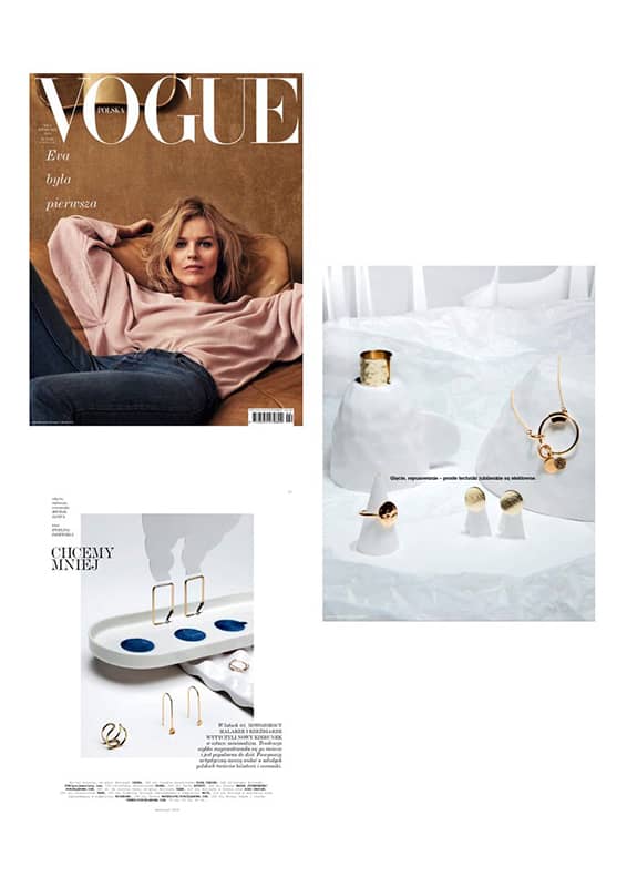 Biżuteria ORSKA z kolekcji Machiny i Rundo pojawiła się w kwietniowym wydaniu magazynu Vogue!